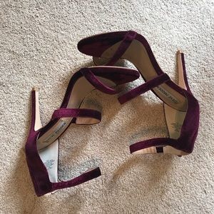 Steve Madden Purple Velvet Heels